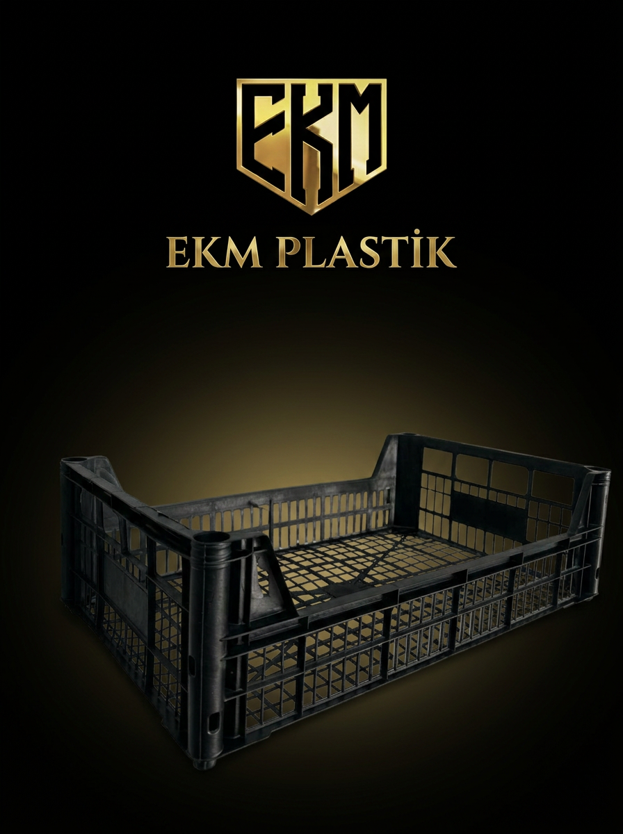 EKM Plastik siyah narenciye kasası